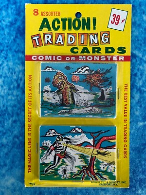 Comic oder Monster Magic Action Sammelkarte Factory Sealed Pack Ritter Spielzeug 1963