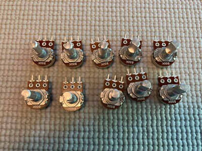 10pcs 50K ohm Linear Taper Rotary Potentiometer B50K 20mm