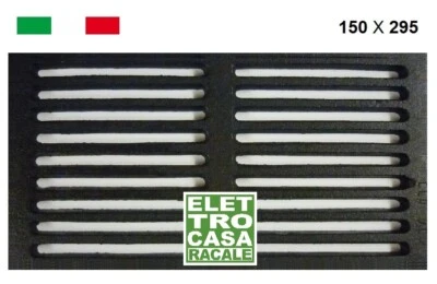CAMINOPOLI Griglia in Ghisa per Cenere del Camino 15X29,5 di Ricambio 29,5X15 ALIBERTI