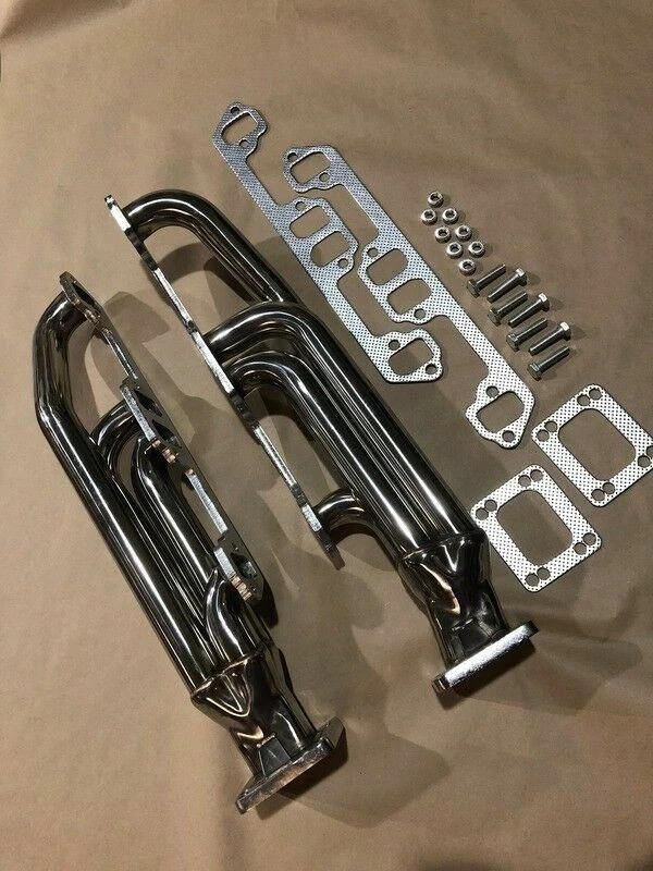 FOR DODGE MOPAR Twin Turbo Manifolds Headers T3T4 318 340 360 5.2L 5.9L MAGNUM - Image 2 of 4