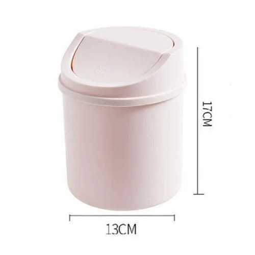 Mini Waste Bin Small Trash Can Home Office & Desktop Use Space-Saving Design - Picture 3 of 8