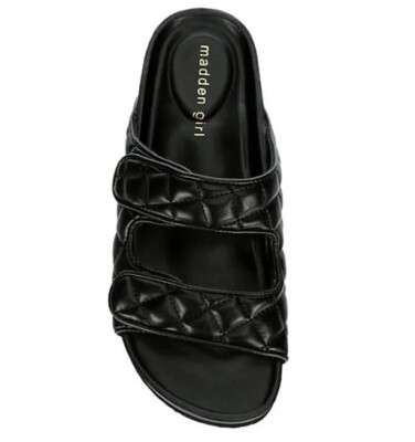 Madden Girl BRIAA BLACK PARIS/ QUILTED Women's Sandals, US
