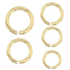 14K Solid Yellow Gold Jump Ring Round Open 2.5mm - 6mm Chain End 1 Piece USA