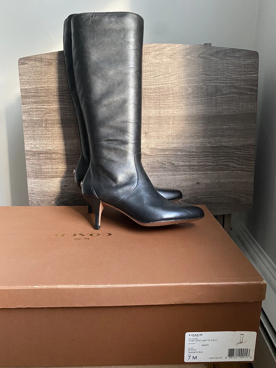 Coach high store heel boots
