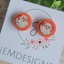 Cute Classic Santa Stud Earrings