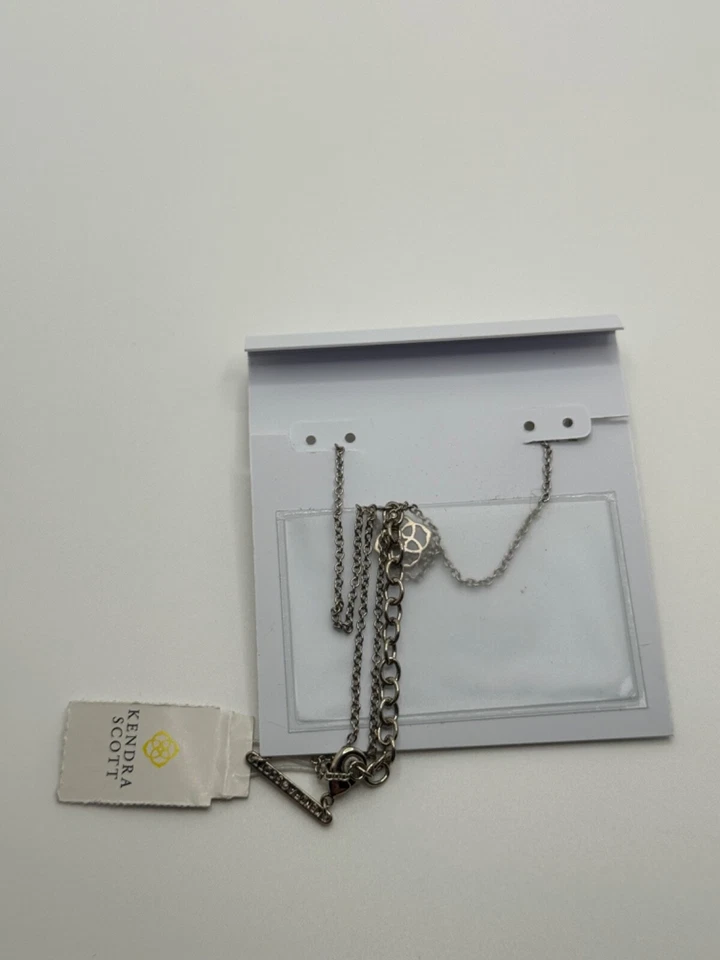 NUEVO CON ETIQUETAS Collar Kendra Scott Elisa Madreperla Chapado en Rodio Foto 4 de 4