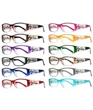 eyeBOGO Kaylee 12-Pack Stylish Reading Glasses for Women