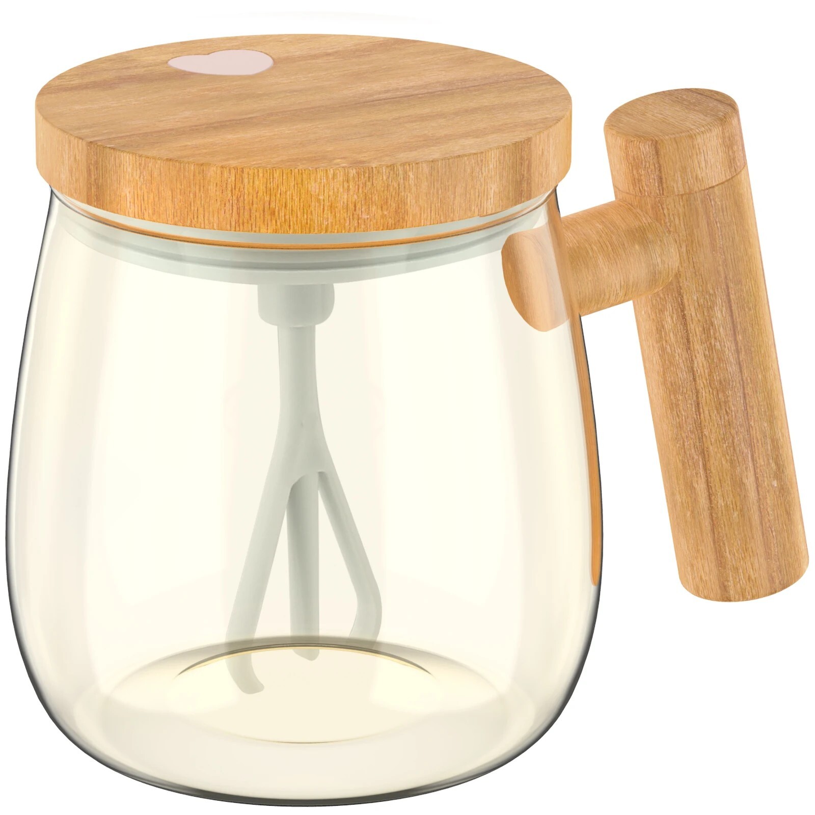 Tasse de mélange automatique 400ml en verre borosilicaté résistant