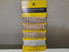 Bead Landing Hemp Cording With Metalic Twist 78.8 ft 