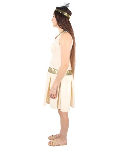 Adult Women's 20's Trendy Flapper Style Short Dress Costume Set, HC-2068 - Picture 13 of 42