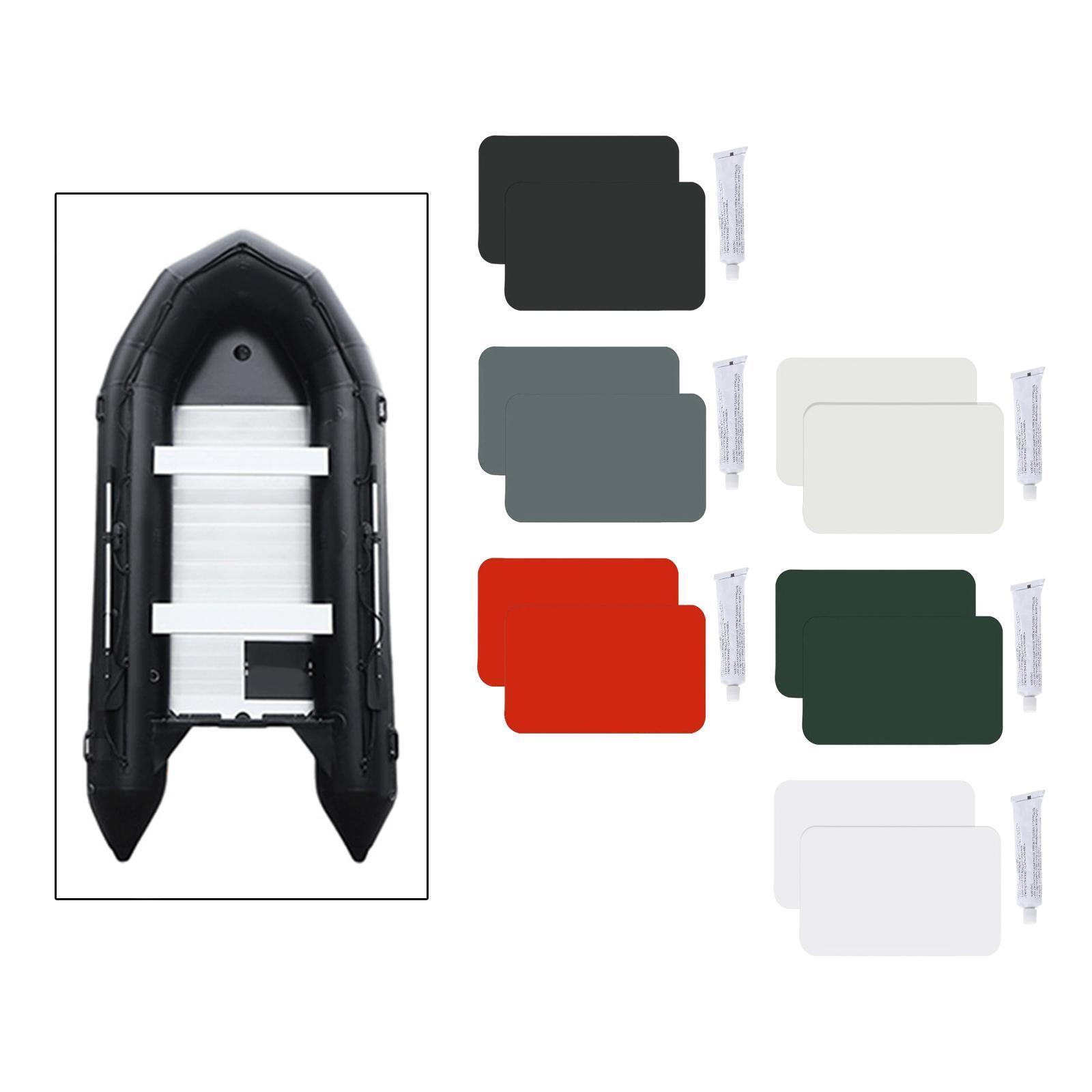 Inflatable Boat Repair Kit Raft Kayak PVC Repair Patches w/ Glue for