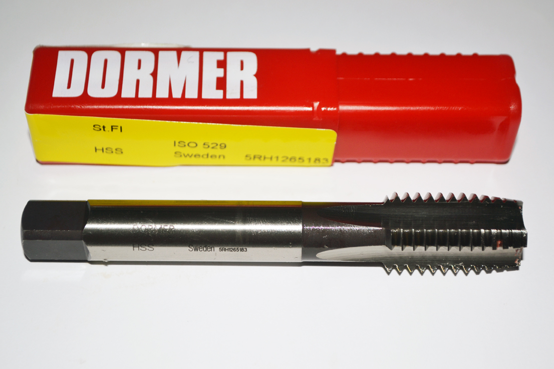M18 Dormer Straight Flute Machine Tap - 2.5mm Metric Pitch E500M18NO2