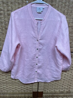Chemise Boutonnée Hot Cotton By Marc Ware - Femme Taille S - 100% Lin - Col V
