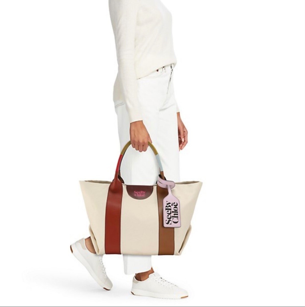 See by Chloé Chloe Laetizia Extra Large Tote Bag - Burnt Henna