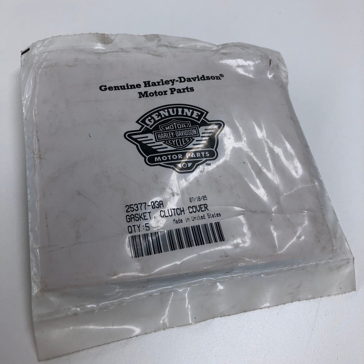 ユウ NOS Genuine OEM HARLEY DAVIDSON GASKET C LUTCH COVER P/N