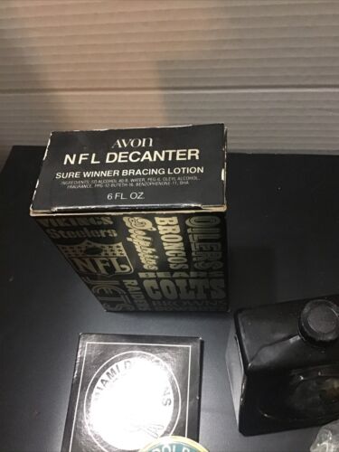 VINTAGE Miami Dolphins Sure Winner Bracing Lotion Avon Decanter NFL - Picture 3 of 3