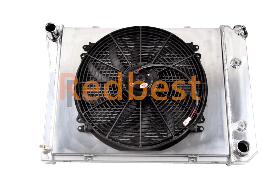3 Row Alu Radiator&Shroud&Fan For 1990 GMC V3500/V1500 Suburban/V2500 Suburban - Image 2 of 4
