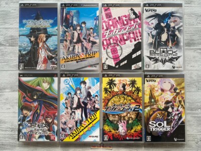 SONY PSP Sword Art Online & Code Geass & AKIBA'S TRIP  & Black Rockshooter  set