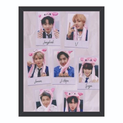 BTS フォトフレーム BTS Photo Frame Synthetic Wood & Paper For Home and Office