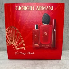 Giorgio Armani Si Passione GIft Set - Full size 3.4oz + Travel Size 0.5oz + Lip