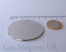 50x3 mm (N45) Neodymium Large Disc Magnet 50mm dia x 3mm (various pack sizes)