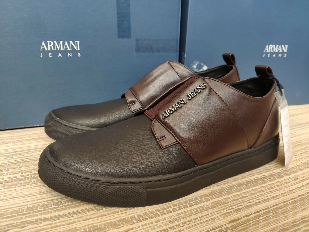 Armani slip on sneakers hotsell