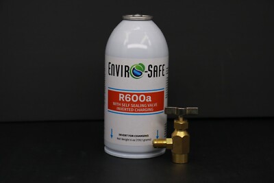 Enviro-Safe R-600a Refrigerant with 7/16'' Self Sealing K28/ 1 can/TopTap