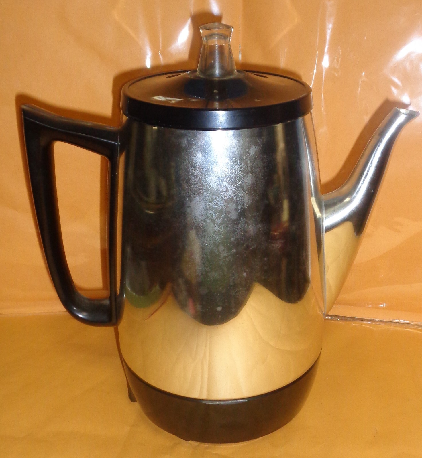 M14 Vintage GE General Electric Percolator Coffee Maker Pot w/Basket