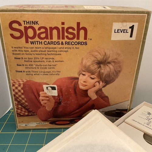 Vintage Think Spanish With Cards And Records Level 1 Complete Vis-Ed - Picture 2 of 9