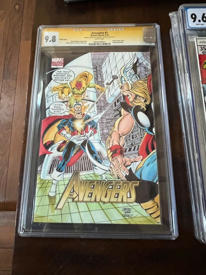 Marvel Comics Avengers CGC Set #166/#1 Original Art Perez/Castrillo ...