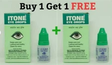 Itone Antibiotic Antiseptic Eye Drops Clears Vision Itching Watery BUY 1 GET 1