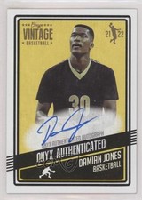 2021-22 Onyx Vintage Auto Damian Jones #VADJ Auto 0i1b