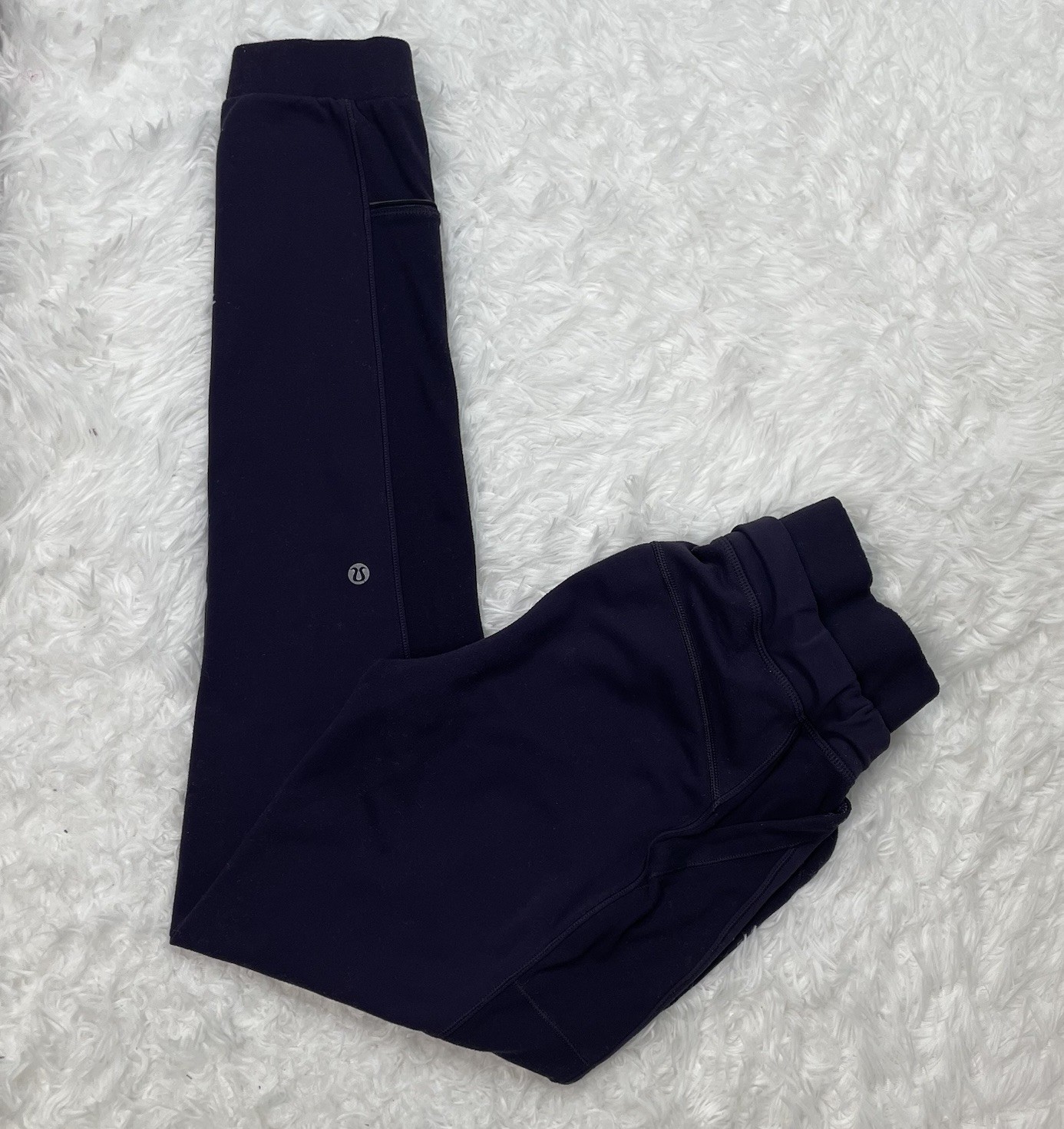 Lululemon Women’s Size 4 Jogger Leggings Purple Pockets Yoga Running Gym