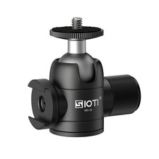 Tripod Mini Ball Head with Cold Shoe Mount Panoramic 360 Vertical Pan 90 Co...