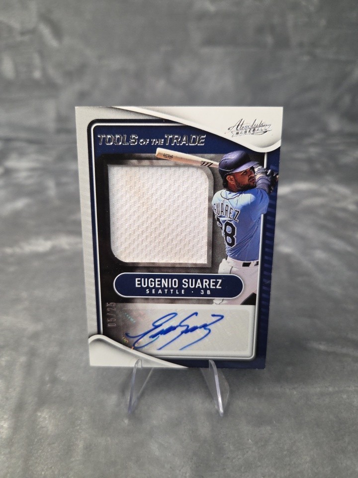 2022 Panini Absolute Tools Trade Jumbo Patch Mariners Eugenio Suarez 05 /25 Auto