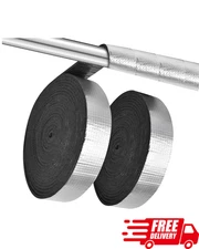 2" x 33 Ft Self-Adhesive Pipe Insulation Wrap with Aluminum Foil for Outdoors