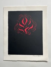 MAURICE COCKRILL RA 1936-2013 Lted Edition SCREENPRINT Place of Fire 12/100 mint