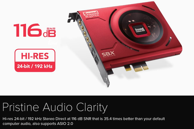 Creative Labs Sound Blaster Z SE Sound Card - Red for sale online