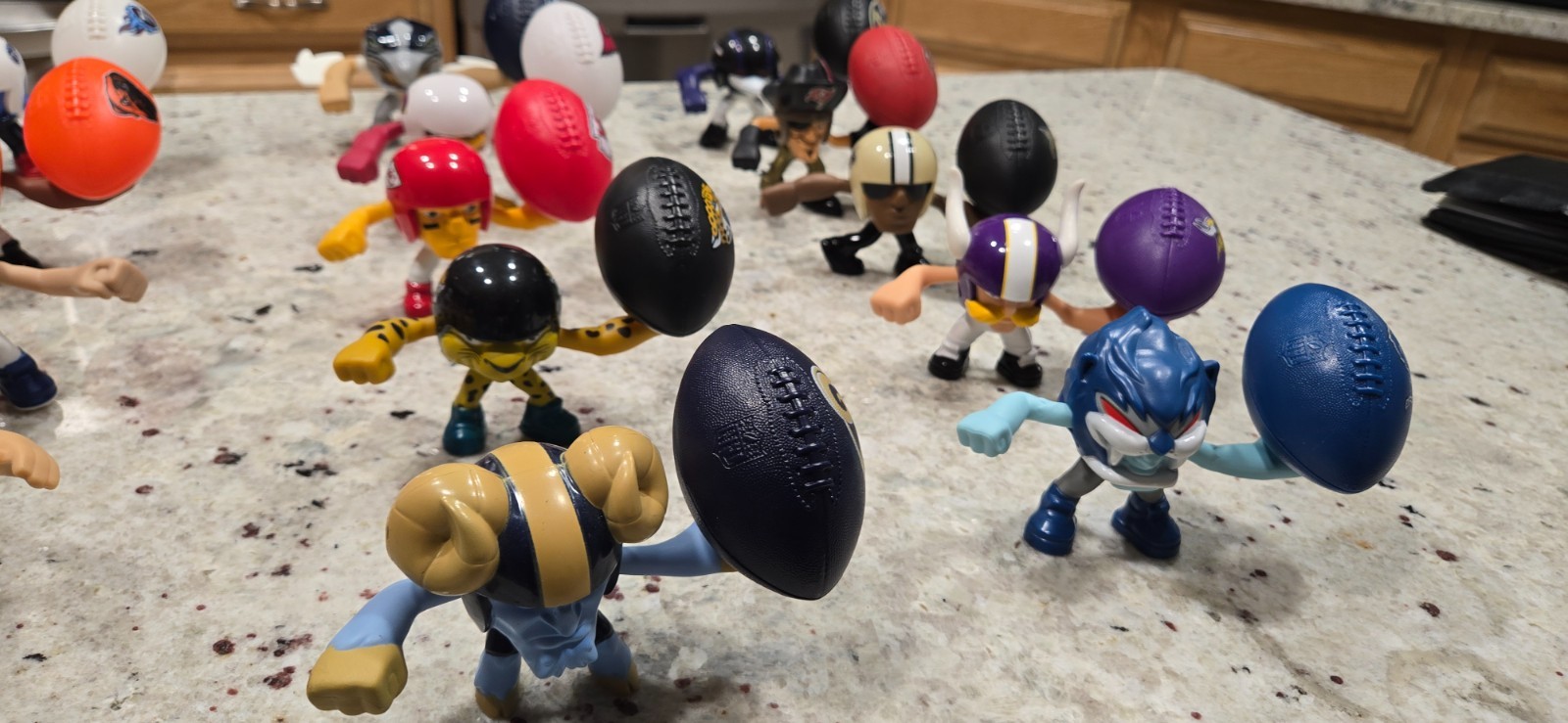 2013 Nfl Mcdonalds Nfl Rush Zone Figures Lot 20 Nfc And Afc Bears 