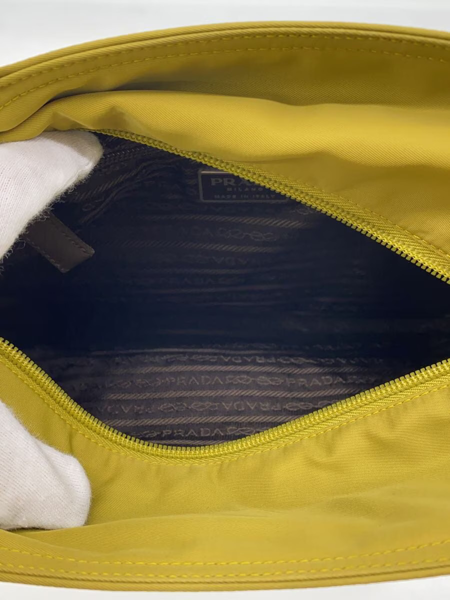 PRADA Handbag Nylon YLW Solid Authentic Rare Exce… - image 6