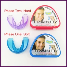 Kids Teeth Trainer Set Dental Orthodontic Mouthpiece Brace Aligner