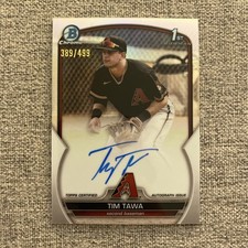2023 Bowman Chrome Prospect Auto Refractor 389/499 Tim Tawa #CPA-TT Auto