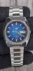 Vintage Seiko 5 Automatic Blue Dial Day/Date  Wrist Watch Japan