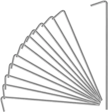 17 Pack Heavy Duty Metal Tent Stakes for Outdoor Decorations, Gardening & Canopi