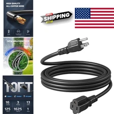 High Quality 10 Foot Extension Cord for Appliances 16 AWG SJTW Waterproof Design