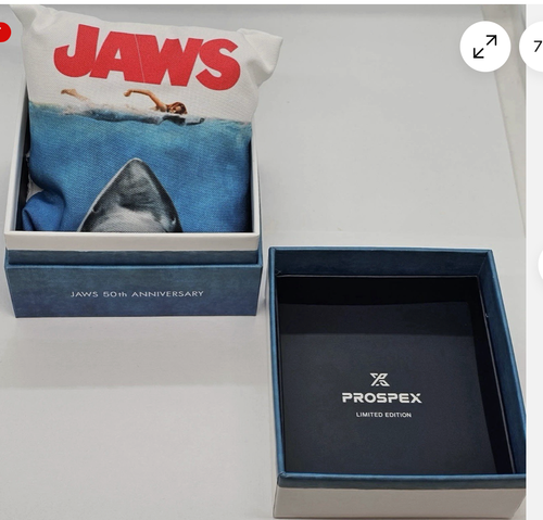 Orologio Automatico Seiko SRPL81 Jaws 50° Anniversario Edizione Limitata Quadrante Blu - Foto 8 di 10