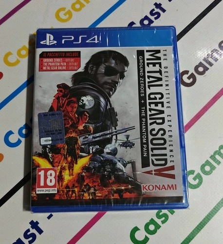 PS4 METAL GEAR SOLID V DEFINITIVE EDITION NEW ITALIAN SEALED COVER ITALY