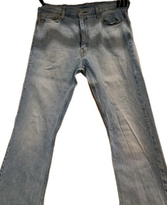 LEVIS 513 Jeans Mens 36x32 Light Blue Slim Straight