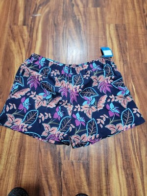 NWT Columbia Womens Chill River Omnishield Shorts Navy w/Multi Floral Sz 3XL
