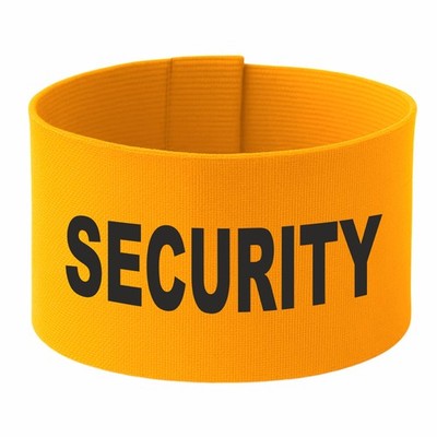 Größenverstellbare Armbinde ''SECURITY'' | 10 cm Höhe | Schleife mit Klettband